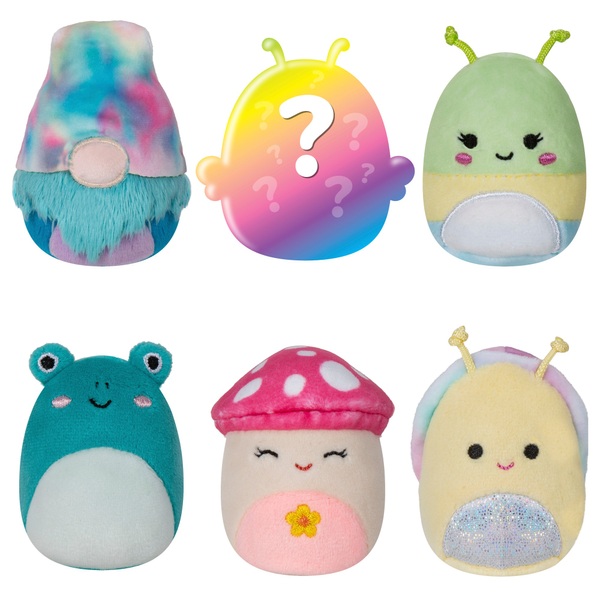 Squishville by Original Squishmallows Play and Display Storage - Four  2-Inch Plush Included - Big Foot, Axolotl, Parrot, Chameleon - Hang or  Stand