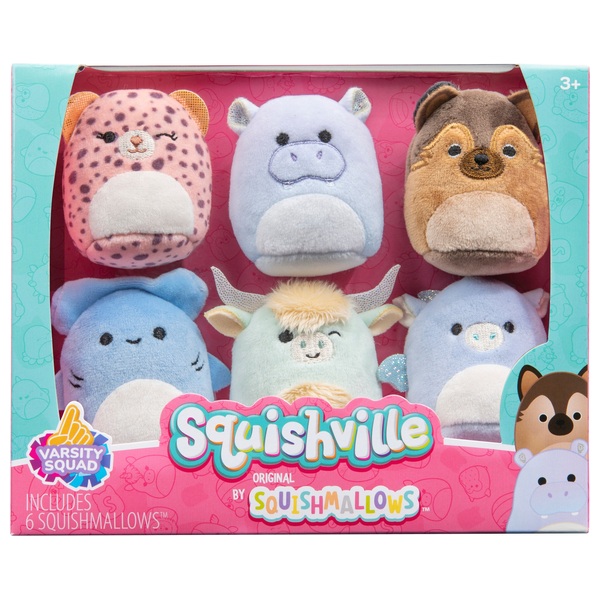 Squishville 5cm Squishmallows 6 Pack - Varsity Squad Plush | Smyths Toys UK