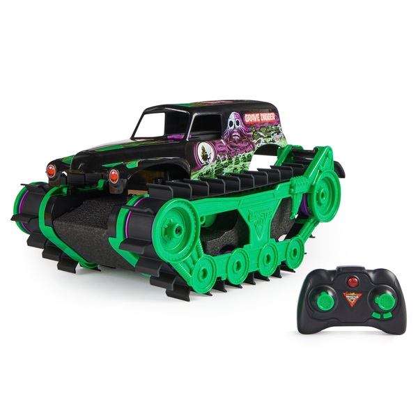 Monster Jam Grave Digger Trax Remote Control Vehicle | Smyths Toys Ireland