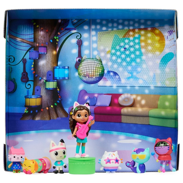 Gabby’s Dollhouse Dance Party Theme Figure Set with a Gabby Doll Figure ...