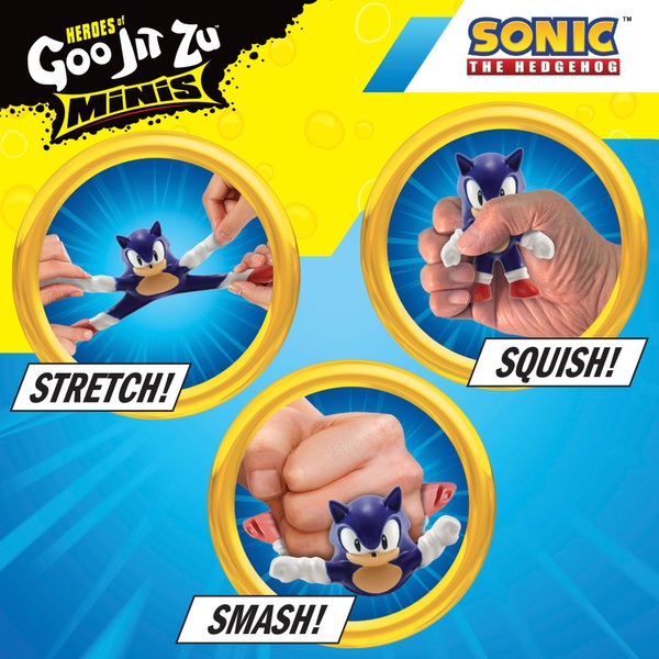 Boneco Sonic The Hedgehog: Herois de Goo Jit Zu