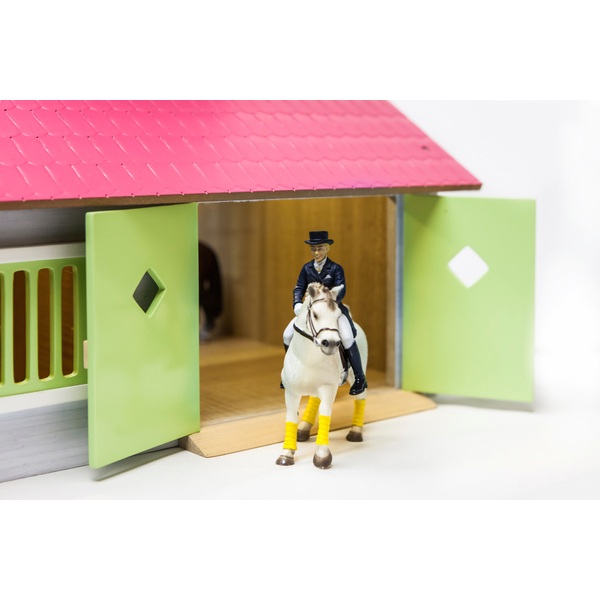 124 Wooden Horse Stable Set Smyths Toys Ireland