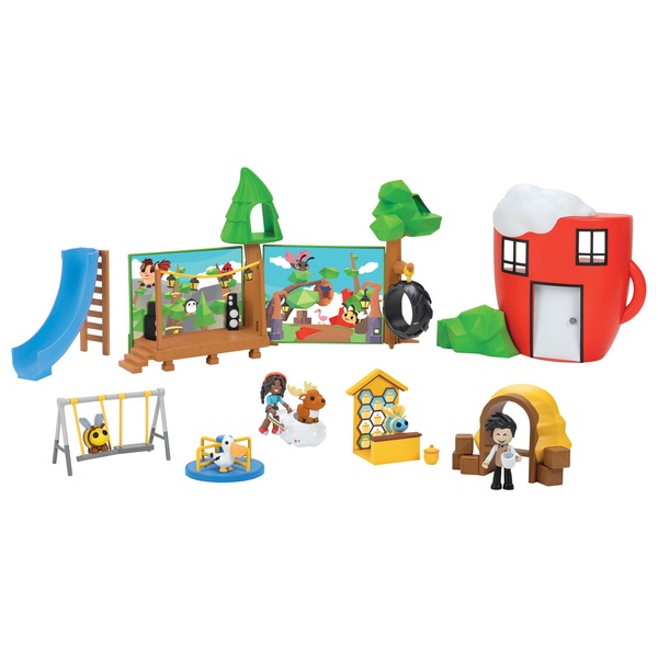 Adopt Me! Coffee Shop and Playground Playset | Smyths Toys UK