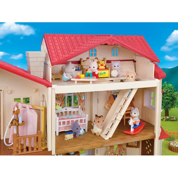 Sylvanian Families Red Roof Country Home Gift SetSecret Attic Playroom