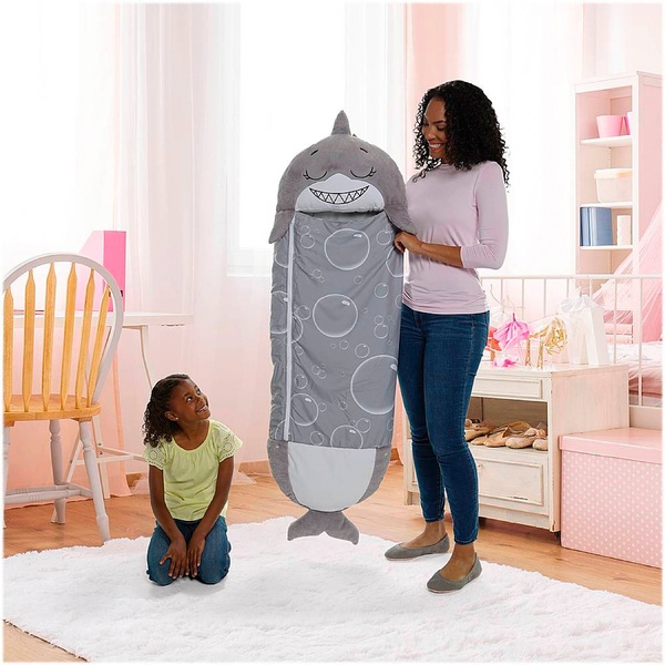 Happy Nappers Grey Shark 2-in-1 Medium Plush Sleeping Bag | Smyths Toys UK