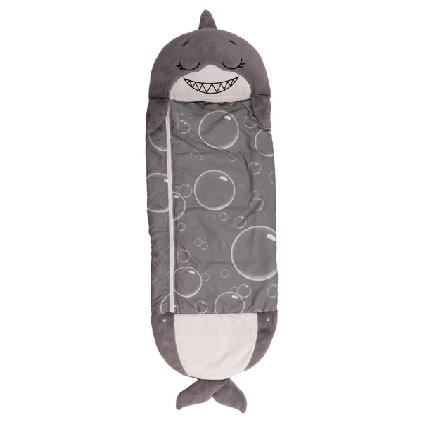 Happy Nappers Grey Shark 2-in-1 Large Plush Sleeping Bag | Smyths Toys UK