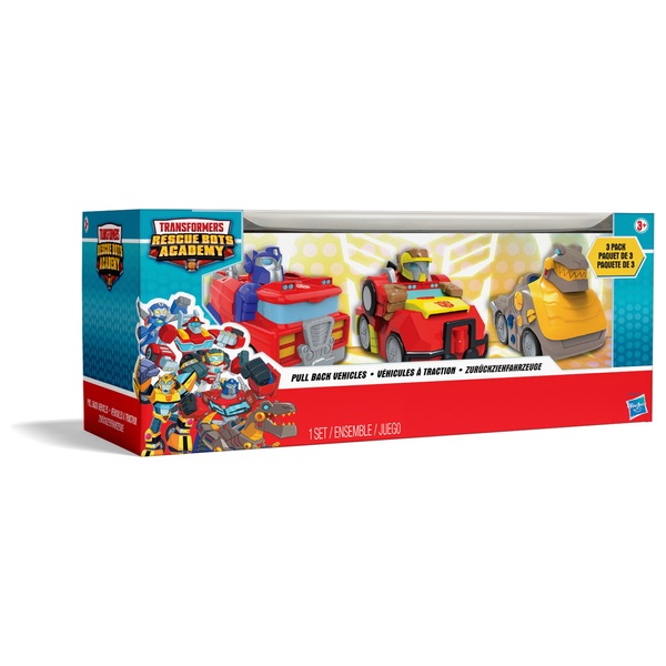 Transformers Rescue Bots Academy Pull Back Vehicles 3 Pack Assortment