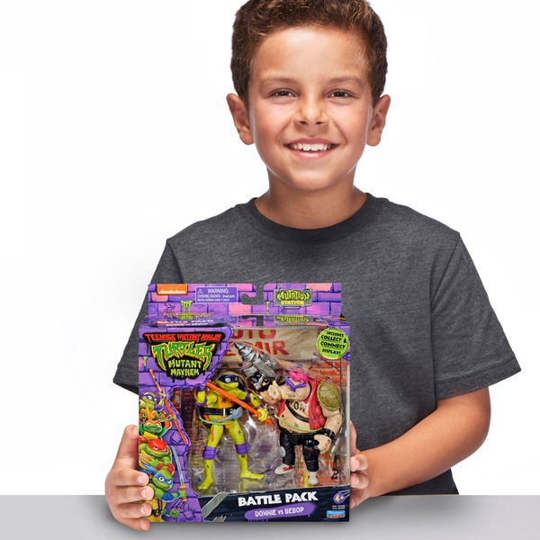 Teenage Mutant Ninja Turtles Mutant Mayhem – Donatello vs Bebop Action ...