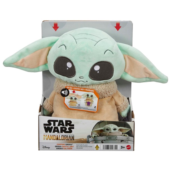 Grogu Mattel 3.0 Peluche Baby Yoda The Mandalorian Star Wars en Español 
