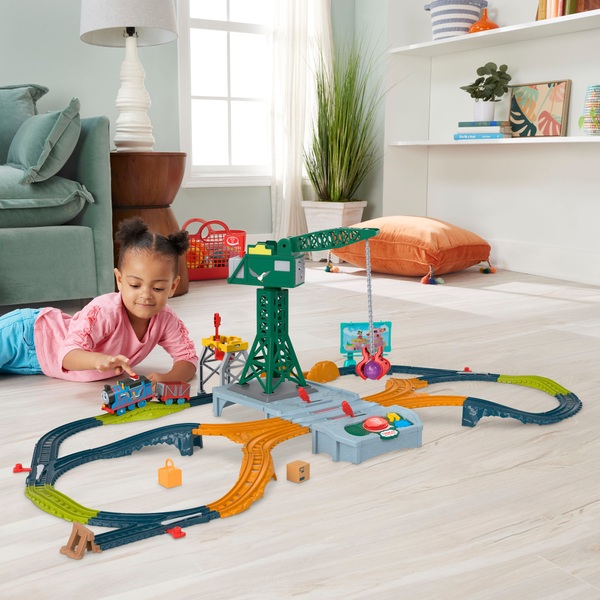 Thomas Friends Talking Cranky Delivery Train Set