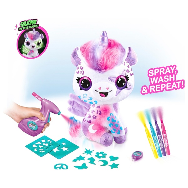 Airbrush Plush Magic Unicorn | Smyths Toys UK