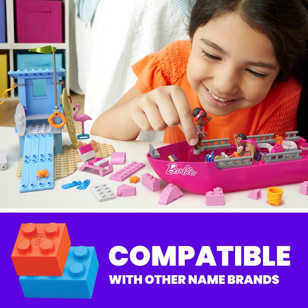 Mega Barbie Malibu Dream Boat Building Set Smyths Toys UK