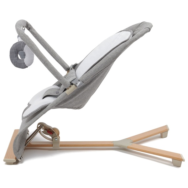 Nested Gravity Baby Bouncer Grey/Wood Smyths Toys UK