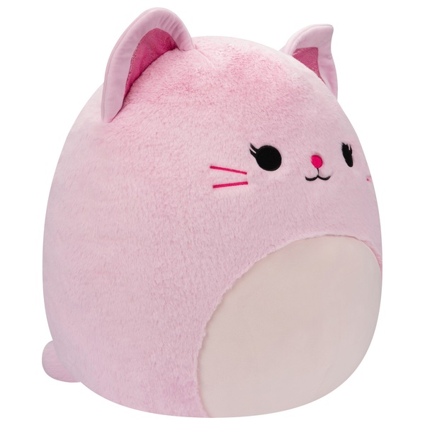 Original Squishmallows Fuzz-A-Mallow 50cm Celenia the Pink Sparkle Cat ...