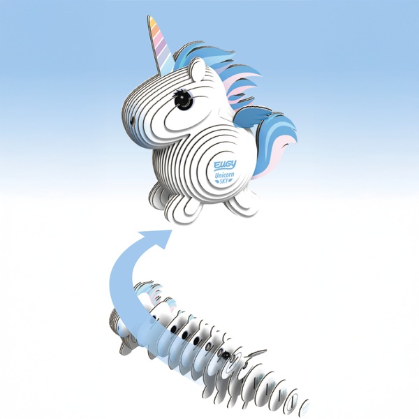 EUGY Unicorn 3D Cardboard Model Kit Smyths Toys UK