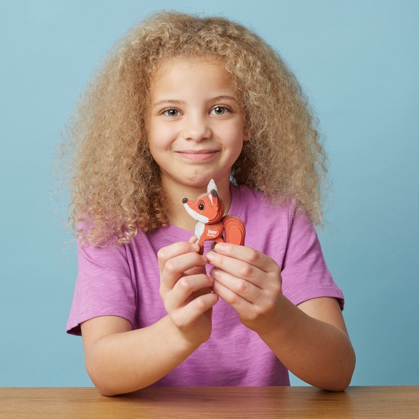 EUGY Red Fox 3D Cardboard Model Kit Smyths Toys UK