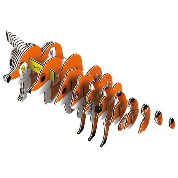 EUGY Red Fox 3D Cardboard Model Kit Smyths Toys UK