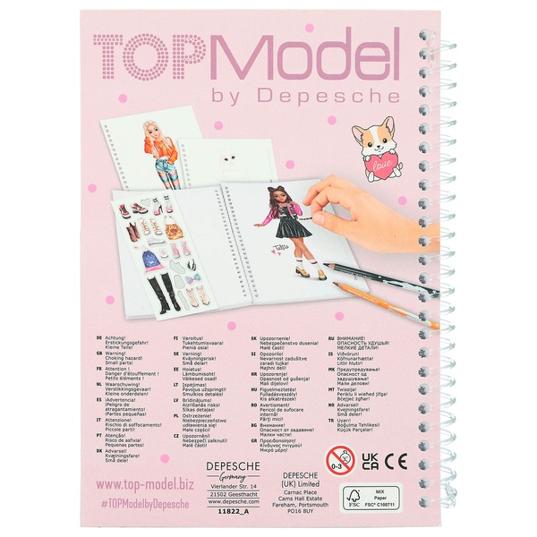 Depesche - Livre de coloriage de maquillage TOPModel