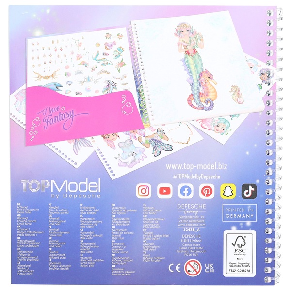 TOP Model Fantasy Model Dress Me Up Sticker Book Sent 1st Class