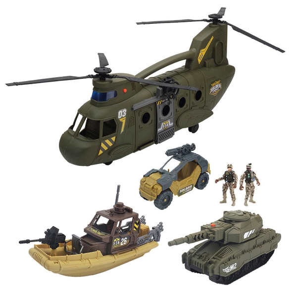 Soldier Force - Coffret Véhicules Militaires Et Figurines