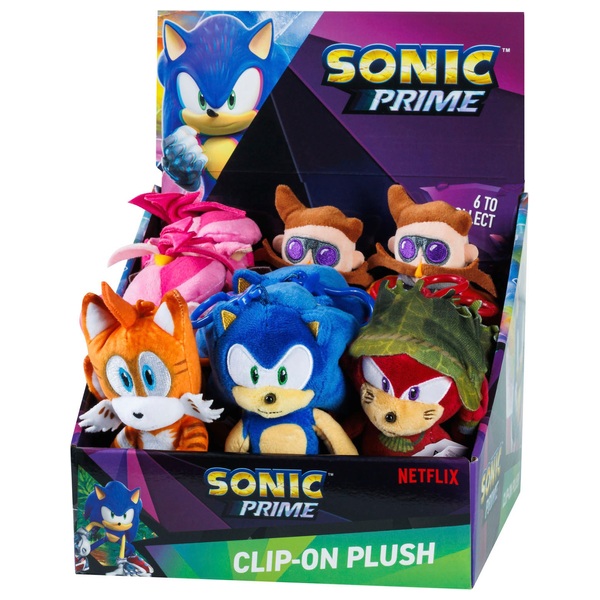 Sonic Prime Clip-On Plush Assortment