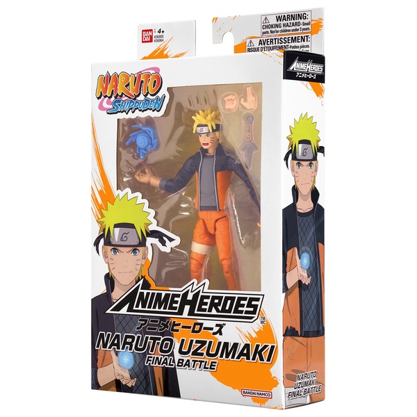 Bandai Naruto Shippuden Naruto Uzamaki Saga Mode Anime Heroes 15 cm  Multicolor