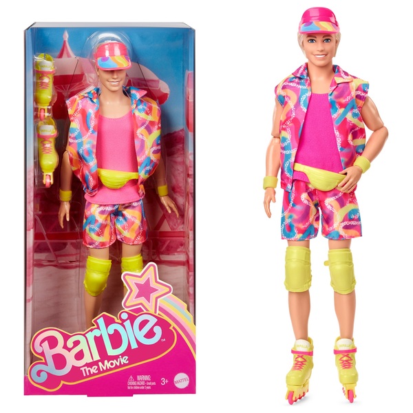 Barbie The Movie Ken Neon Roller Skating Doll