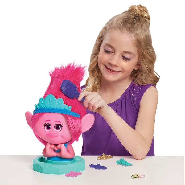 Trolls 3: Band Together Poppy Styling Head | Smyths Toys UK