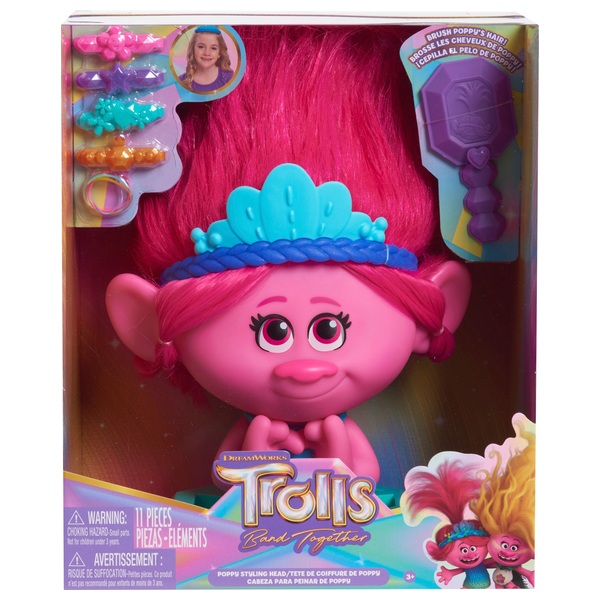 Trolls 3: Band Together Poppy Styling Head | Smyths Toys UK