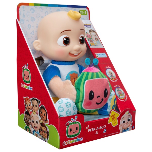 CoComelon Peek-A-Boo JJ Plush with Phrases and Sounds | Smyths Toys UK