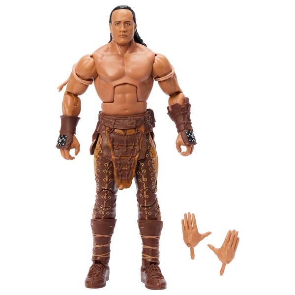 WWE Action Figures, WWE Elite the Rock Figure with Accessories, Collectible  Gifts : : Toys