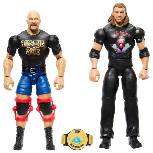 WWE Championship Showdown Steve Austin vs Triple H Action Figure 2 Pack ...