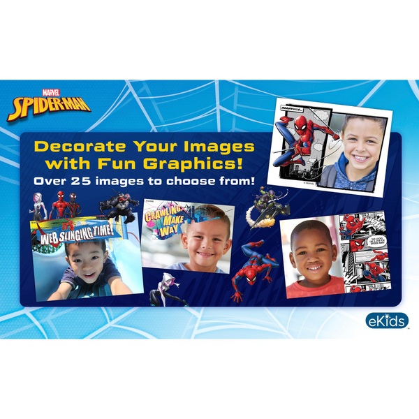 EKIDS Spiderman Caméra pour Enfant avec Fonction Photo et vidéo, Appareil  Photo numérique 2 MP adapté aux Enfants avec Autocollants et Fonctions  d'édition : : Jeux et Jouets