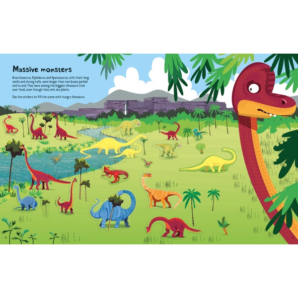 Usborne activities big dinosaur sticker book smyths toys ireland