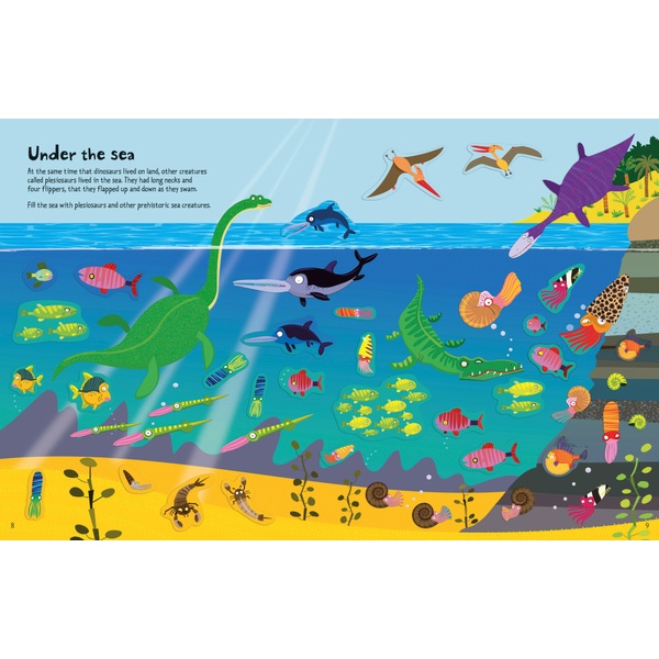 Children's Sticker Book: Focus On Early Education, Cultivate Repetitive  Pasting Of Animal Dinosaur Ocean Scene Sticker Book