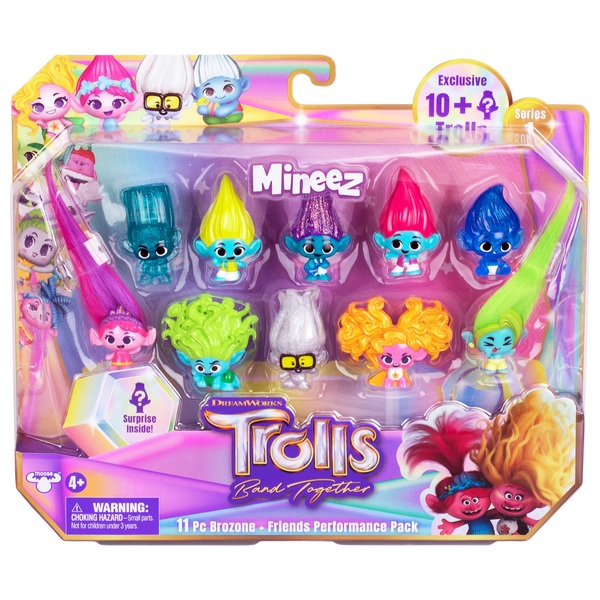 Trolls Band Together Mineez Series 1 Friends Performance 11 Pack ...