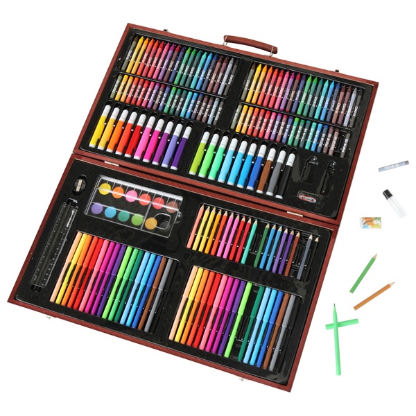 Art Studio 180 Piece Wooden Junior Art Set | Smyths Toys UK