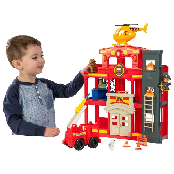Big Steps Rescue Mission Fire Station Playset | Smyths Toys UK