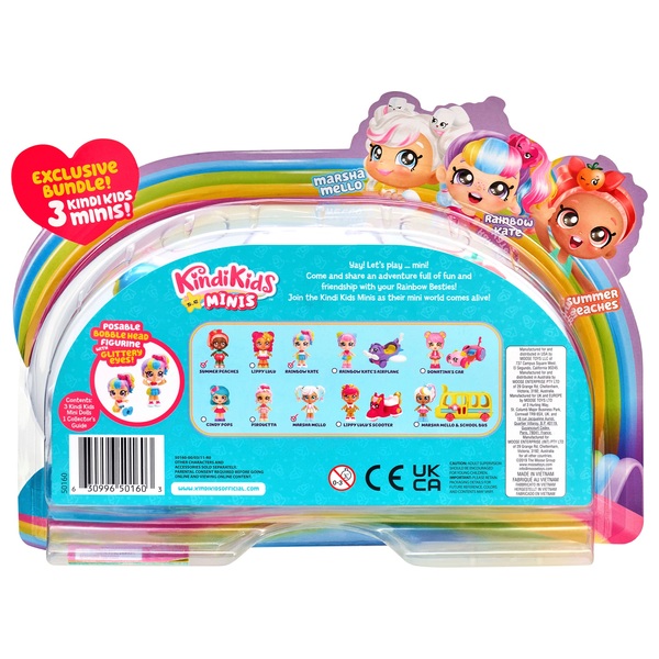 Kindi Kids Minis Rainbow Besties 3 Pack Smyths Toys UK