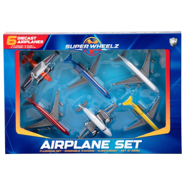 Super Wheelz Diecast Airplane 6 Pack | Smyths Toys UK