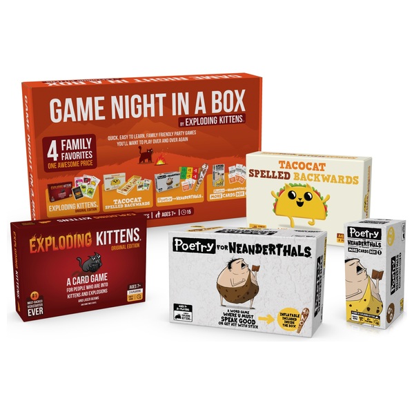 Exploding Kittens Game Night In A Box Set