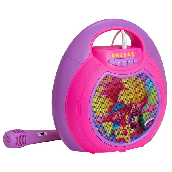 Trolls Karaoke Machine with Wired Microphone | Smyths Toys UK