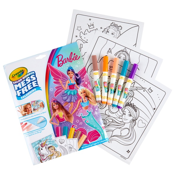 Crayola Colour Wonder Barbie Colouring Book | Smyths Toys Ireland