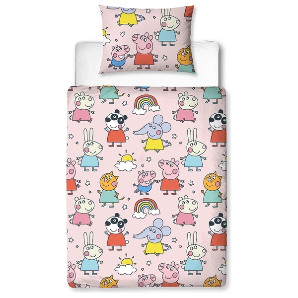 Peppa Pig Playful Toddler Bed Duvet Set Smyths Toys Ireland
