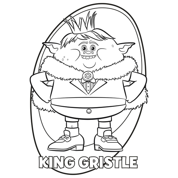 Trollls 3 Giant Coloring Pages - 18 Pages, Crayola.com