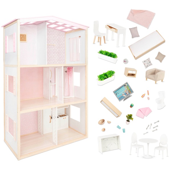 Our Generation Sweet Home 3-Story Dollhouse Playset | Smyths Toys Ireland