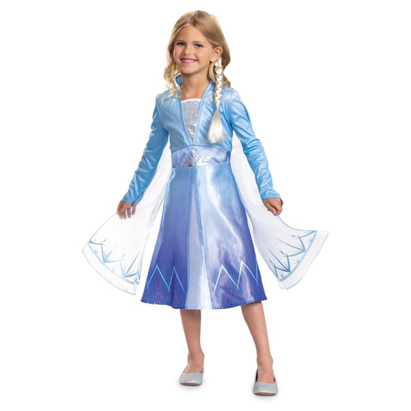 Disney La Reine des Neiges - Déguisement Anna Robe et Coiffure Taille 5/6  ans