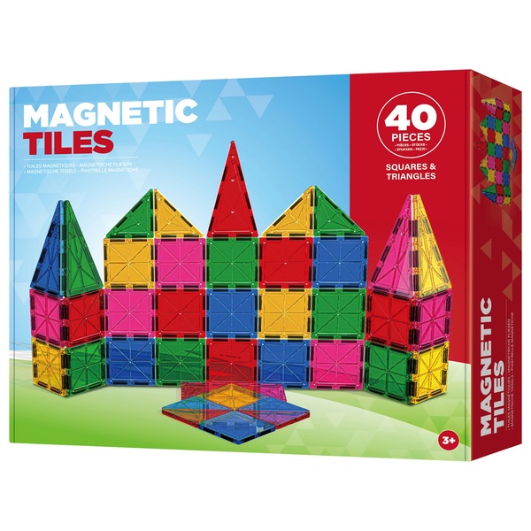 Magnetic Tiles 40 Piece Building Set Smyths Toys UK