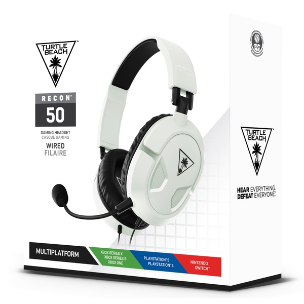 PC Recon Toys Gaming Switch, 50 Turtle UK Nintendo Beach Headset Xbox, ,PS4, | White/Black for PS5 Smyths