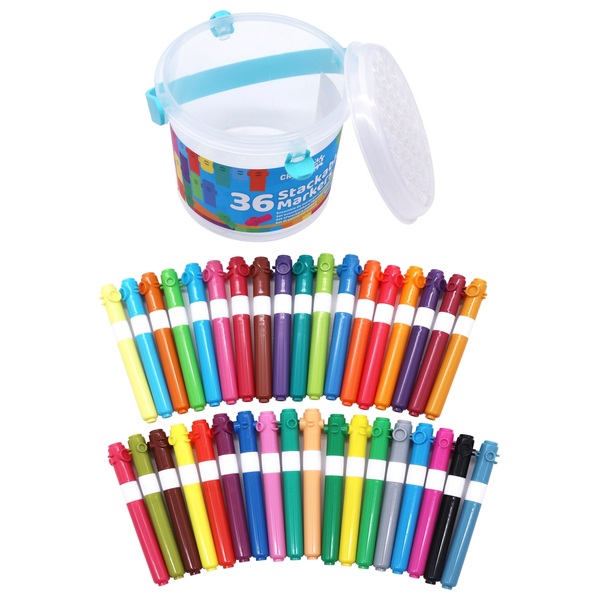 Crafty Co. Washable Markers 36 Piece Tub Smyths Toys Ireland